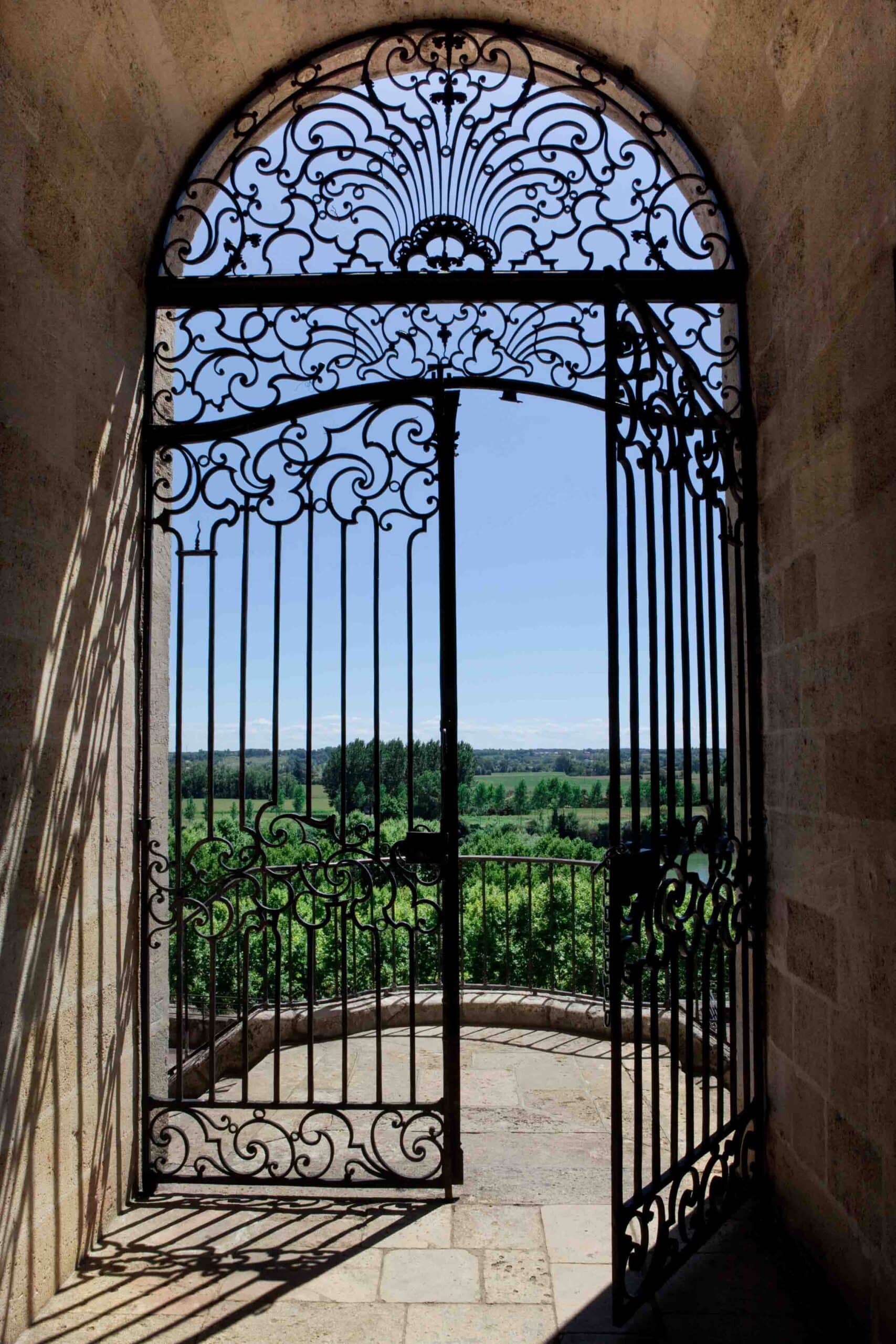 porte en fer forgé